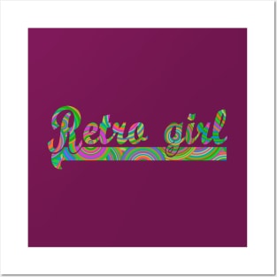 Retro girl Posters and Art